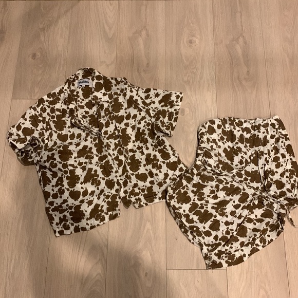 Holiday The Label pajama set in Cowhide - Picture 3 of 6